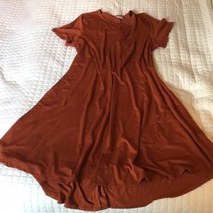LuLaRoe Carly Dress Size 2XL - Pumpkin Spice